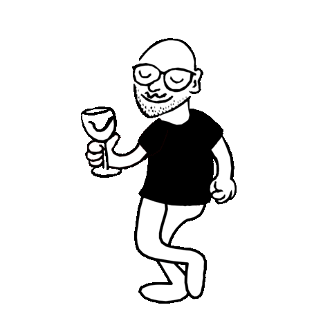 Party Wine Sticker