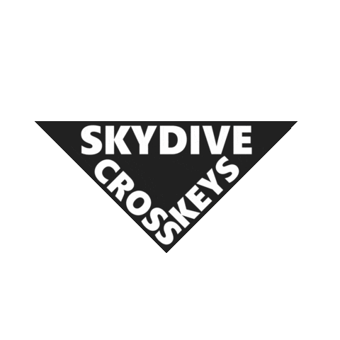 Skydive Cross Keys Sticker