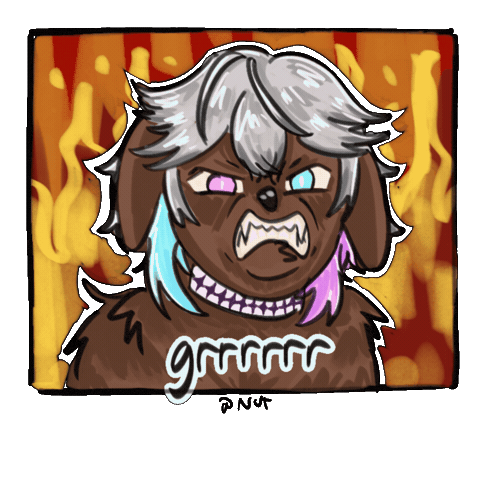 Fire Vtuber Sticker