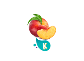 Peach Kayamba Sticker by KAYAMBA, FRUIT FRESH & FUN !