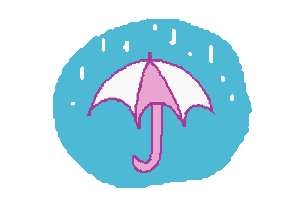 Raining Sticker