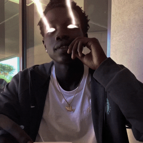 Dark Chocolate Lazer Eyes GIF