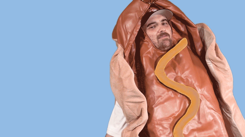 Hot Dog Deal With It Gif By Sticker