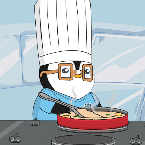 Whats Cooking Chef GIF by Pudgy Penguins