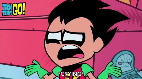 Robin Crying | Teen Titans GO! - GIPHY Clips