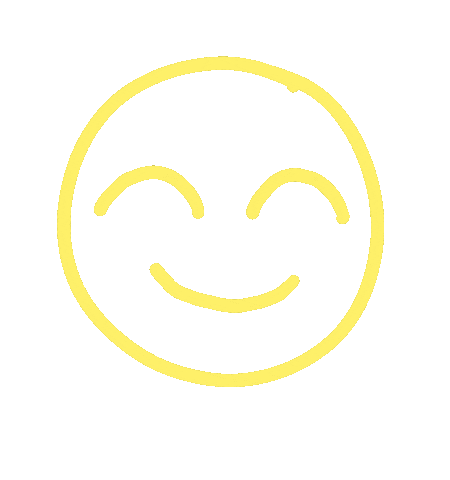 Pretending To Be Happy Smiley Face Sticker
