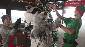 Christmas Sprocket GIF by Rocket City Trash Pandas