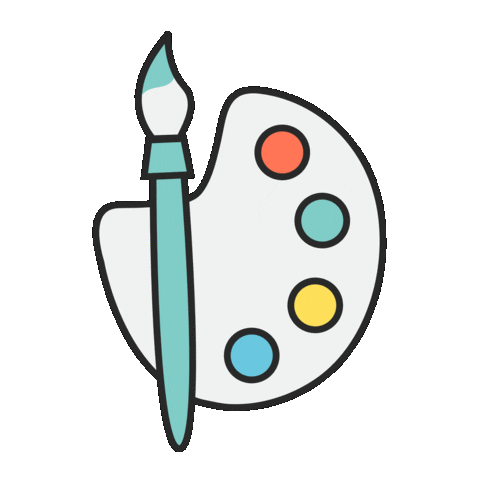 Artist Paint Sticker by Photocircle