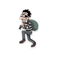 Theft Robber Sticker by Big Ganga for iOS & Android | GIPHY