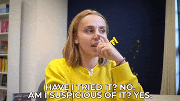 Suspicious What Is It GIF by HannahWitton