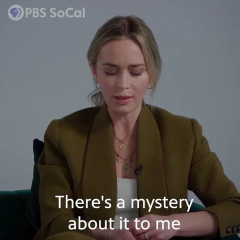 Confused Emily Blunt GIF