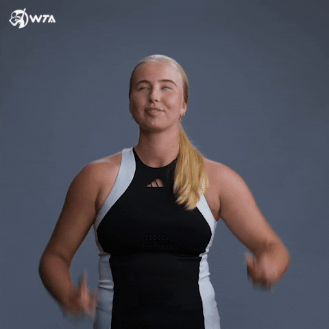 Tennis Point Up GIF by WTA