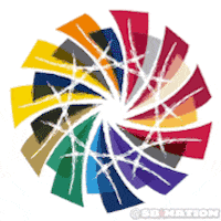 big ten rainbow spinning wheel of death GIF by SB Nation