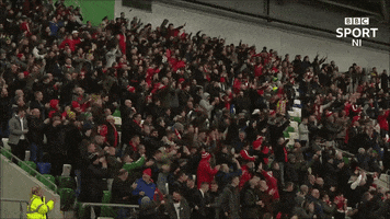 Celebrate Red Army GIF by Cliftonville Football Club