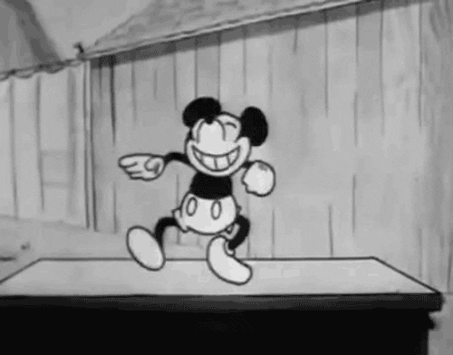 mickey mouse happy dance GIF by hoppip