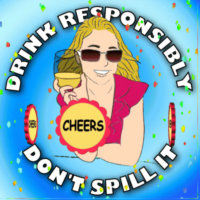Cheers Drink Responsibly GIF