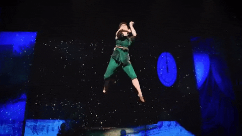 Peter Pan Glitter GIF by FINDING NEVERLAND The Musical - Find & Share on GIPHY