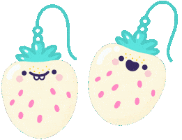 Pink And Green Fruit Sticker