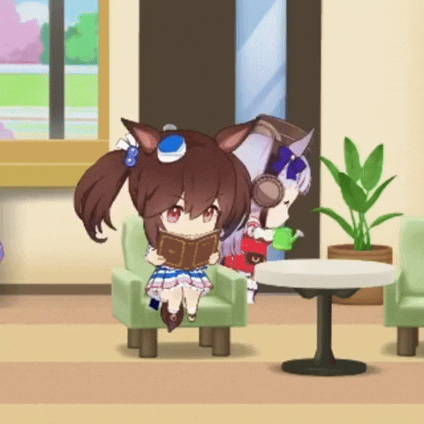 Gold Ship Chibi GIF