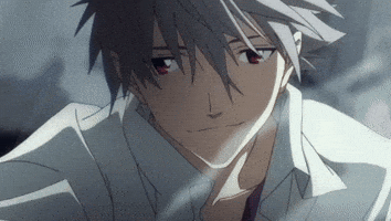 White Hair Wind GIF