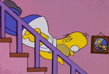 Homer Falling GIF - Find & Share on GIPHY
