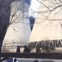 Beijing Power Plant Fire Sends Black Smoke to Sky