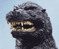 Angry Godzilla GIF