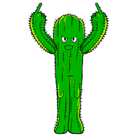 Skate Cactus Sticker by Siluns