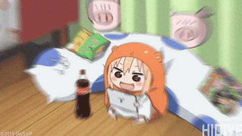 Umaru being lazy | Anime Amino
