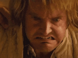 SNL gif. Will Forte as MacGruber keeps the same angry, twitchy, horrified expression as he slowly looks up at us.