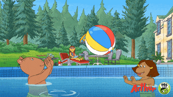 Pool Party Fun GIF by PBS KIDS