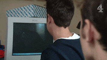 Computer Dial Up GIF by Hollyoaks