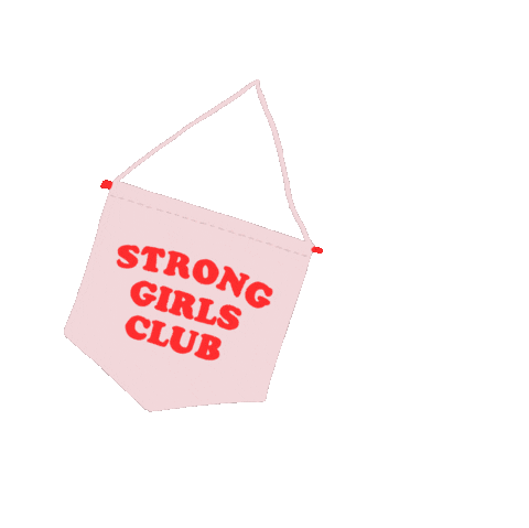 Flag Empowering Sticker by Strong Girls Club