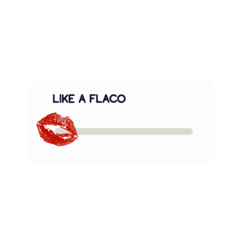 La Flaca Kiss Sticker by La Flaca Madrid