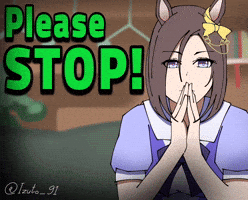 Uma Please Stop GIF