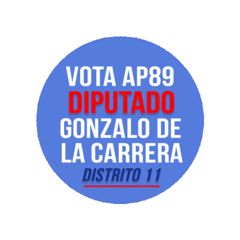 Elecciones Diputado Sticker by Gonzalo de la Carrera