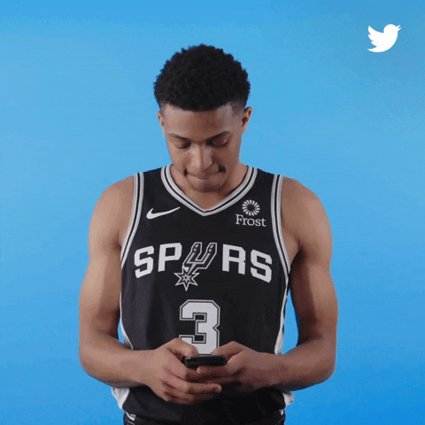 San Antonio Spurs Smile GIF by Twitter
