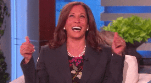 Ellen Show Reaction GIF by Kamala Harris - Find & Share on GIPHY