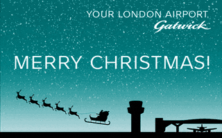 Merry Christmas GIF by Gatwick Airport