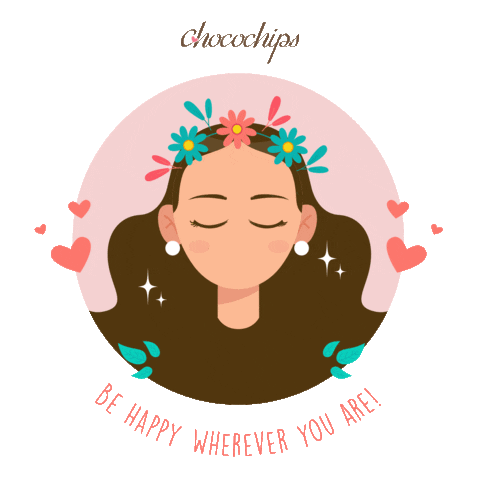 Happy Girl Sticker by Chocochips Boutique