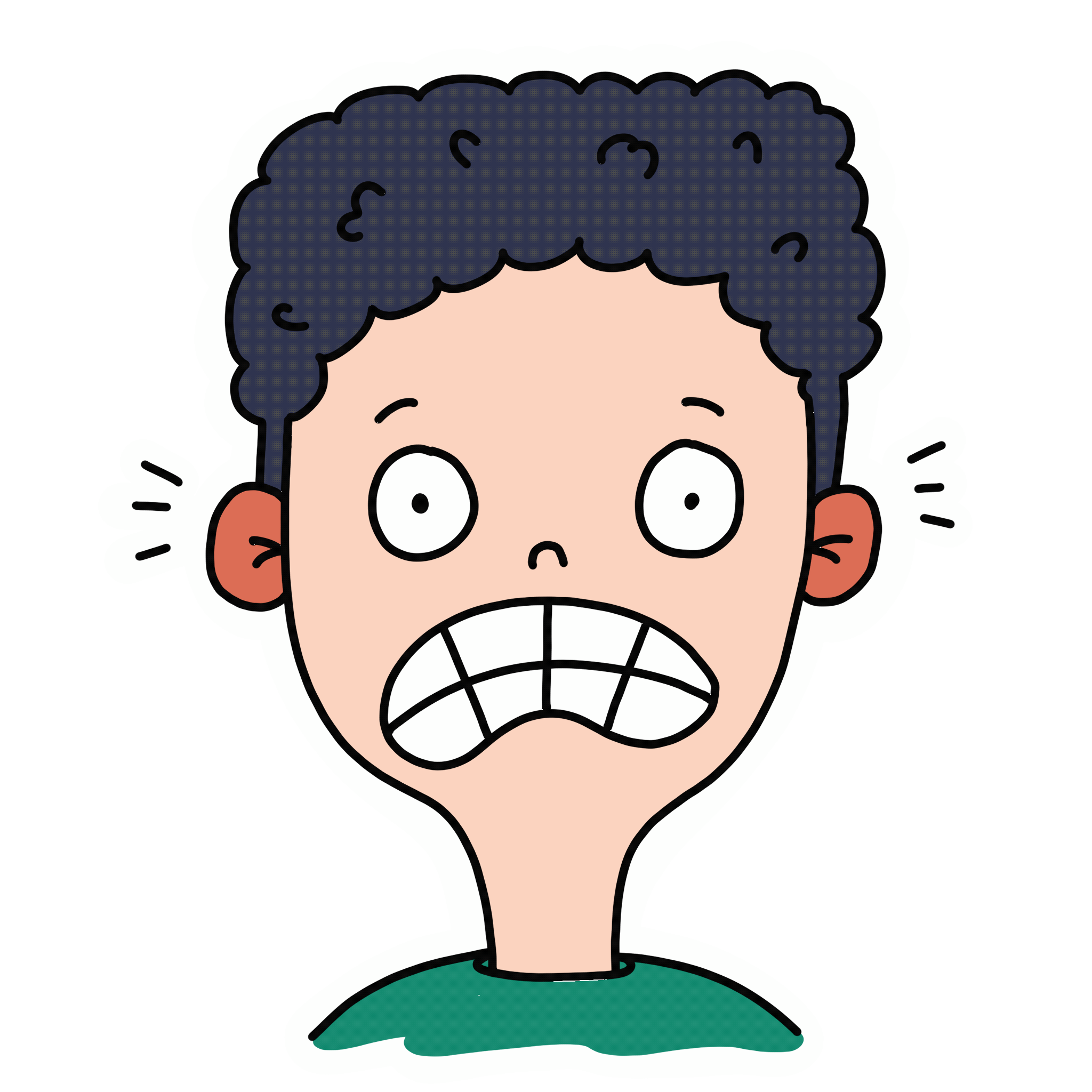 Scared Guy Sticker by Rafs Design for iOS & Android GIPHY