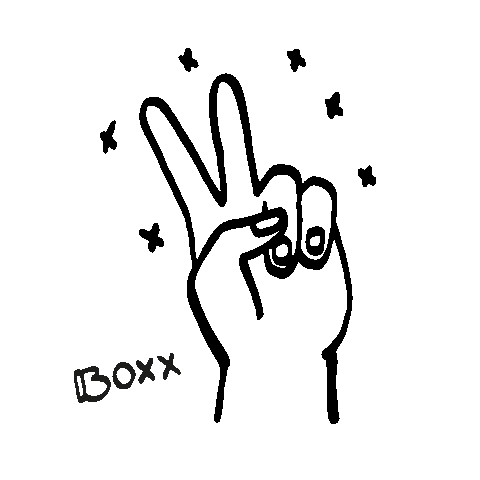 Good Vibes Fist Bump Sticker by BoxxLDN