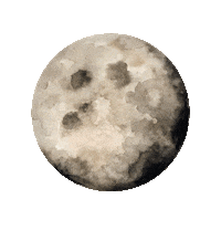 Moon Watercolor Sticker by the Framehouse for iOS & Android, GIPHY