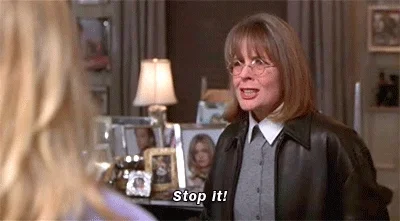 stop it diane keaton GIF
