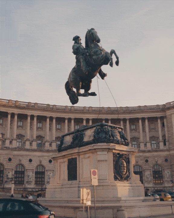 Horse Flying GIF by ViennaTouristboard - Find & Share on GIPHY