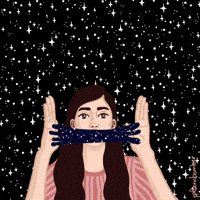 Starry Night Art GIF