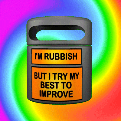 Rubbish Bin Im Useless GIF