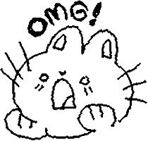 Cat Omg Sticker by Aadorah