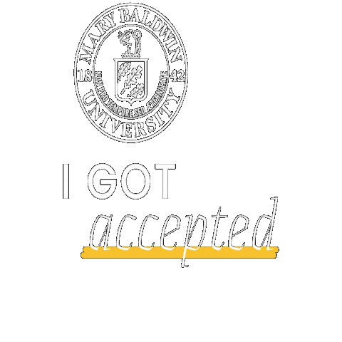 Mbu I Got Accepted Sticker by Mary Baldwin University