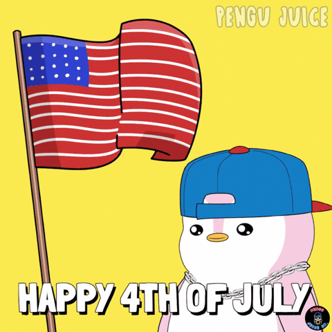 United States Celebration GIF by Pengu Juice Co.